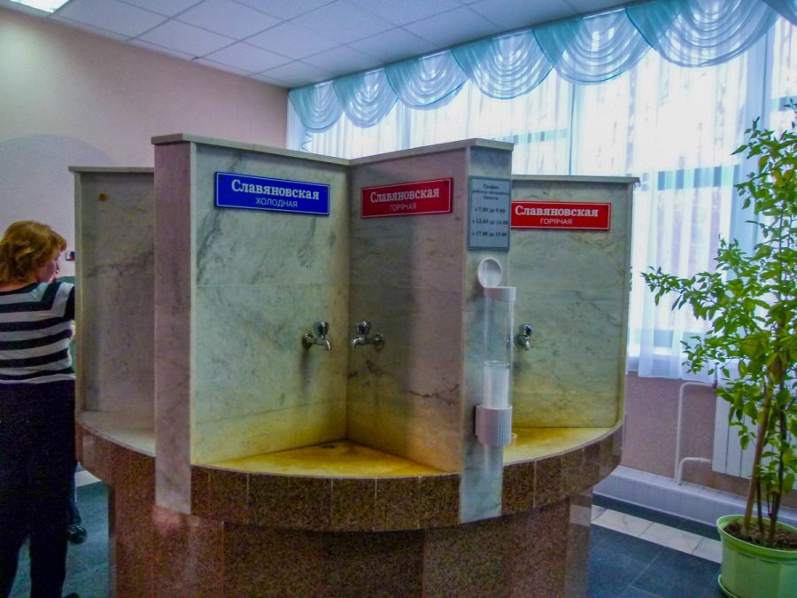 Бювет в санатории Лесной в городе Железноводске - фотография