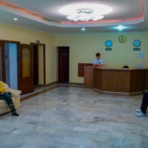 Ресепшн в санатории Лесной в городе Железноводске - фотография