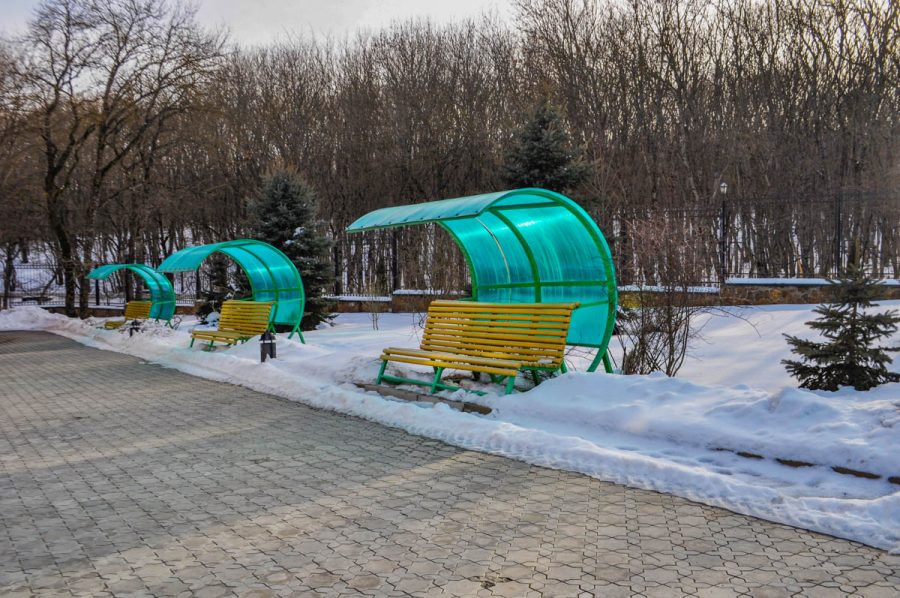 Территория в санатории Лесной в городе Железноводске - фотография