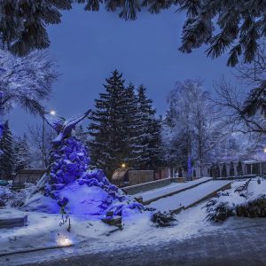 Территория в санатории Лесной в городе Железноводске - фотография