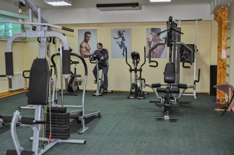 Тренажерный зал в санатории Лесной в городе Железноводске - фотография